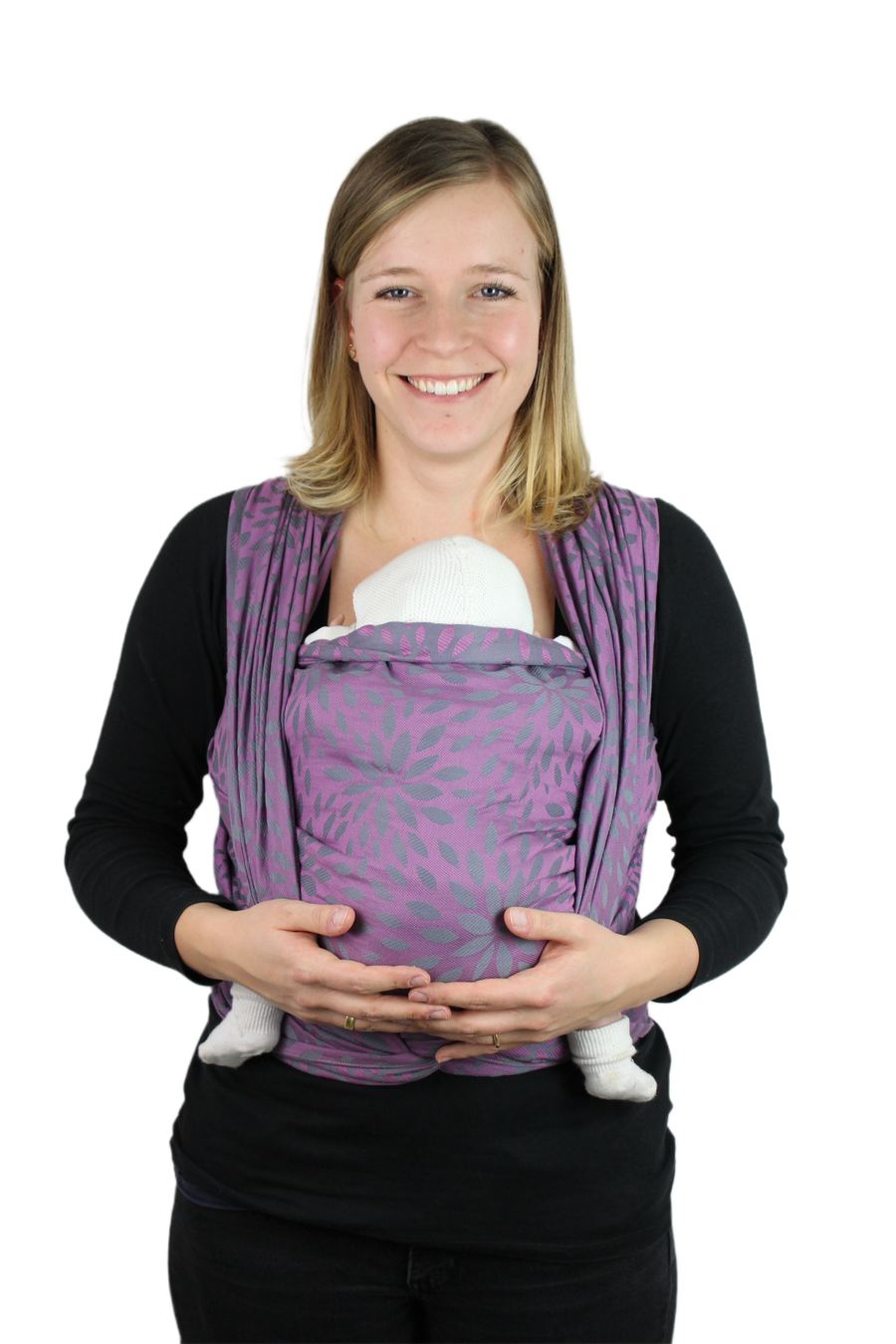 KAAMI® Sling Woven Wrap Size 6 Flora Purple Grape